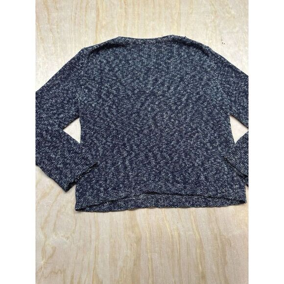 Vince Sweater Black Gray Knit Size M/L Crew Neck - Picture 4 of 6